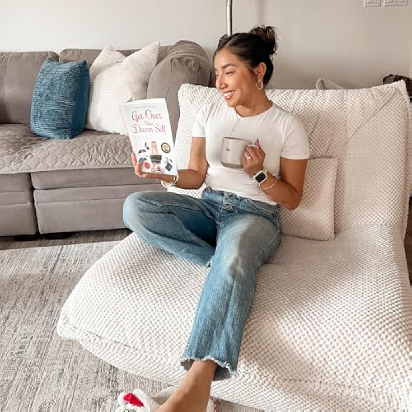 Ultra-Plush Modular Bean Bag Sofa – Comfort, Style & Flexibility