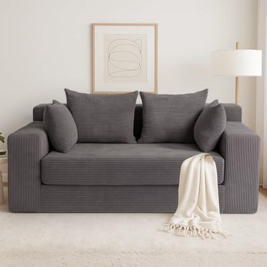 3-in-1 Convertible Loveseat Sofa
