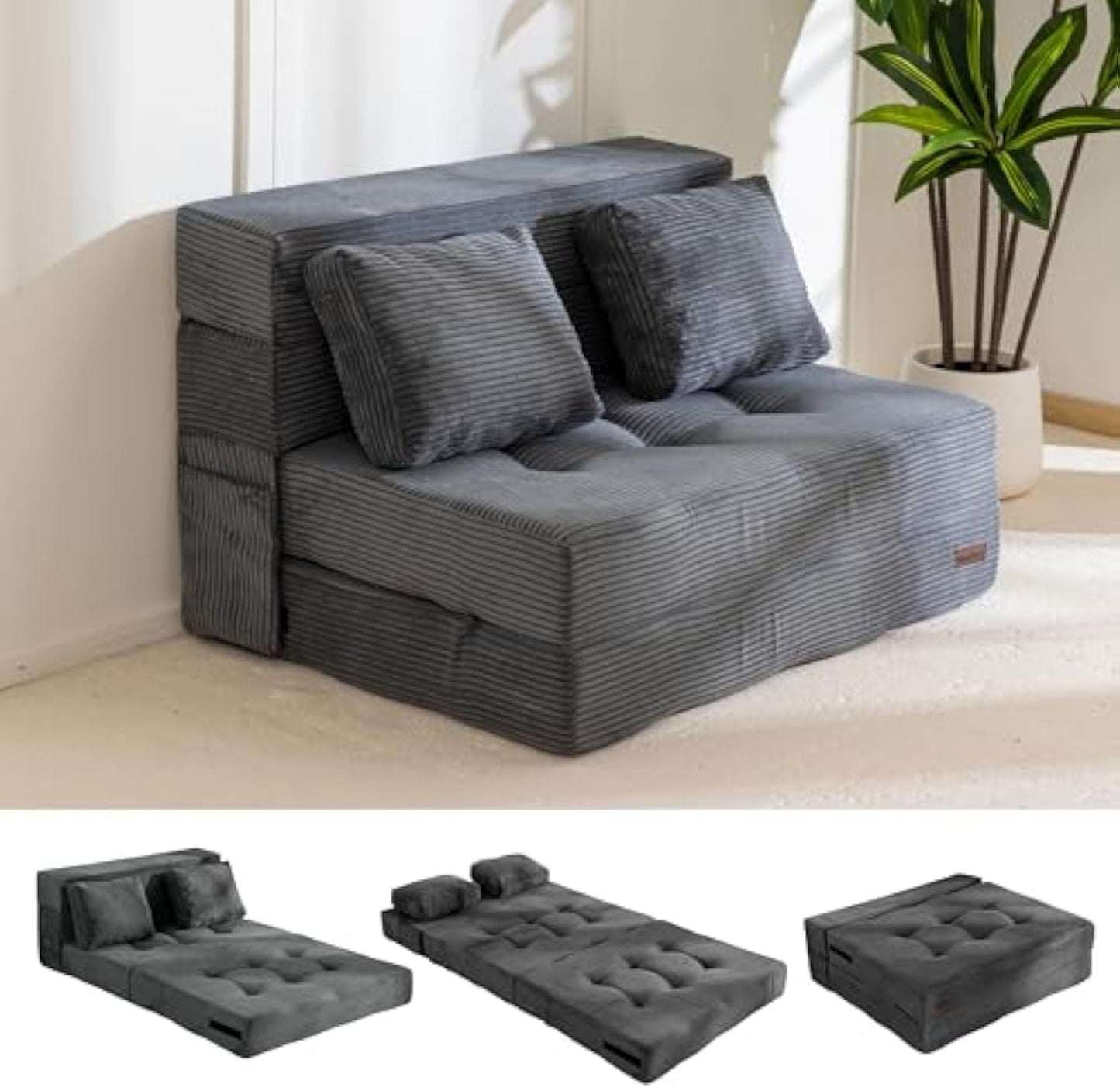 Convertible 4-in-1 Folding Sofa Bed