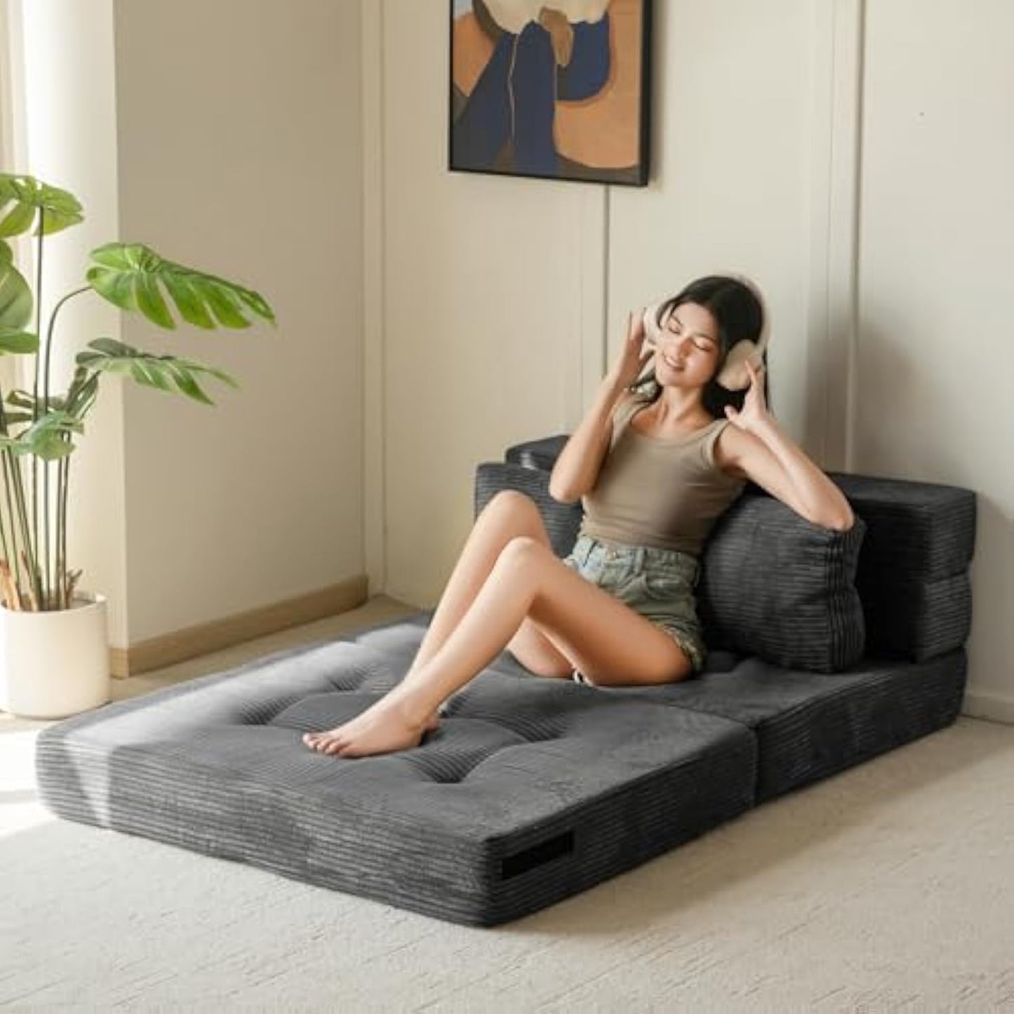 Convertible 4-in-1 Folding Sofa Bed