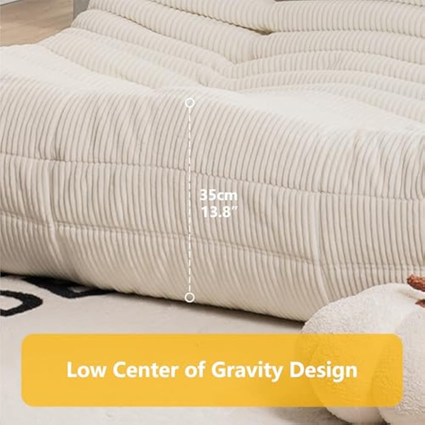 Ergonomic Hybrid Foam Sofa