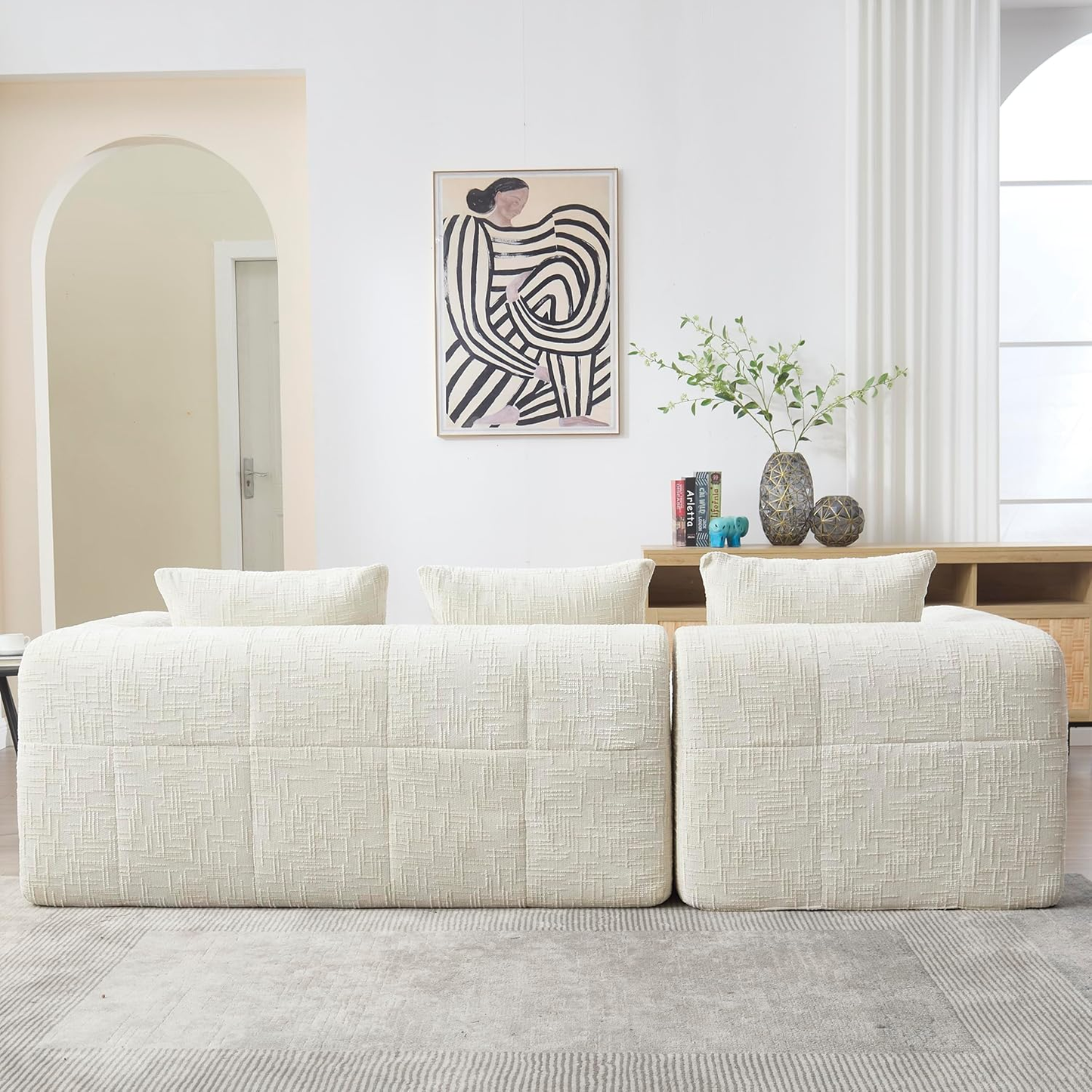 6-Color Modular Sofa Set –Built-In Pockets for Remotes, Magazines & More