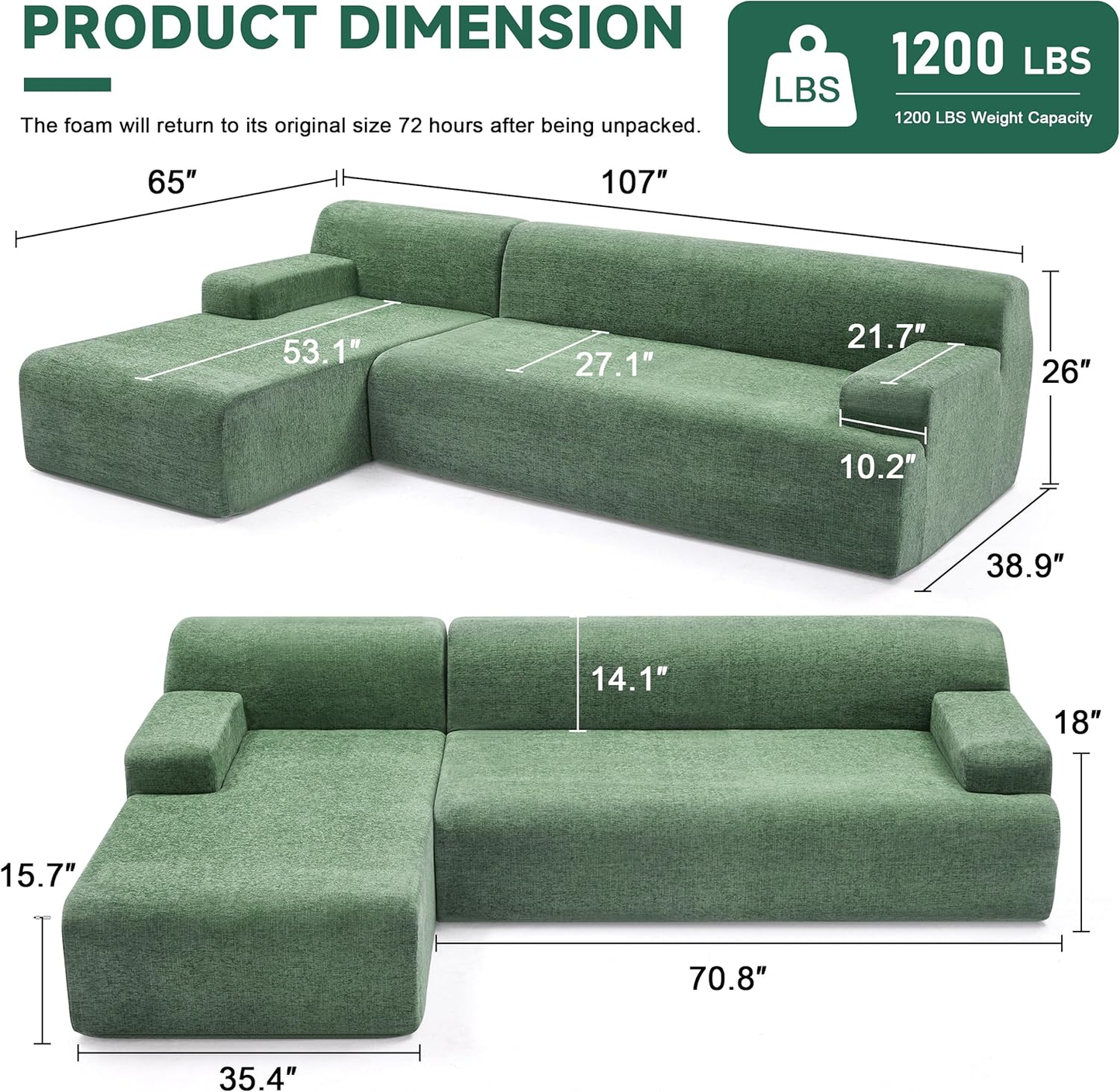 L-Shape Modular Sectional